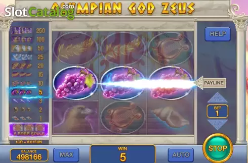 Скрин3. Olympian God Zeus (3x3) слот