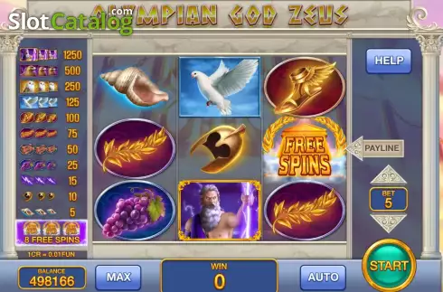 Скрин2. Olympian God Zeus (Pull Tabs) слот