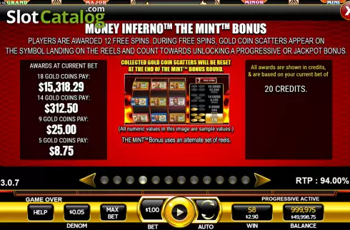 Скрин8. Money Inferno слот
