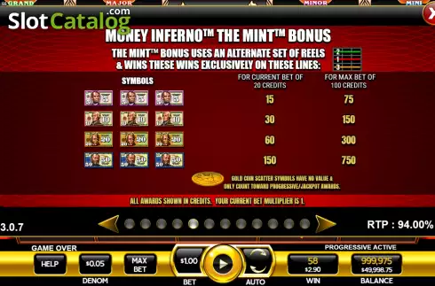 Скрин9. Money Inferno слот