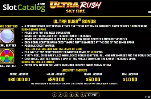 Скрин5. Ultra Rush Sky Fire слот