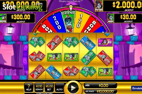 Скрин2. Dinero Loco Deluxe слот