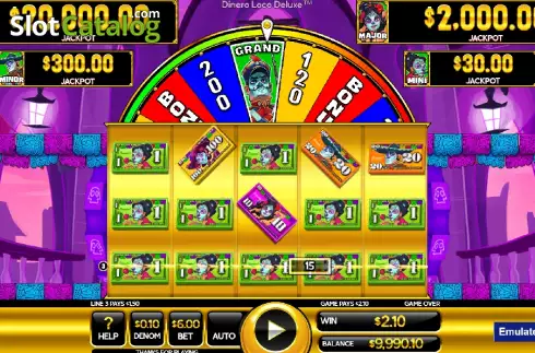 Скрин3. Dinero Loco Deluxe слот