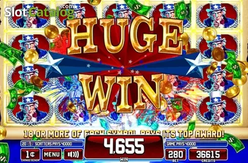 Скрин2. Star Spangled Riches слот