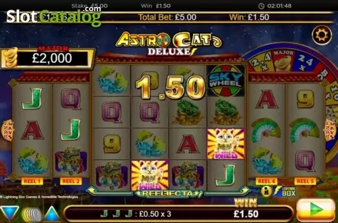 Скрин8. Astro Cat Deluxe слот