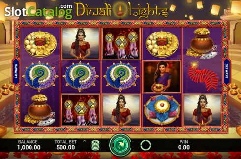 Скрин2. Diwali Lights слот