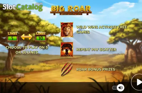 Скрин2. Big Roar слот