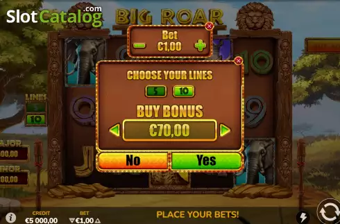 Скрин7. Big Roar слот