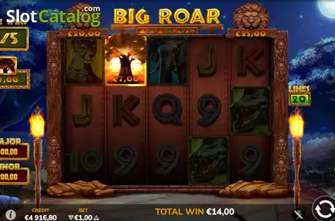 Скрин9. Big Roar слот