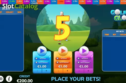 Скрин2. Golfing Glory слот