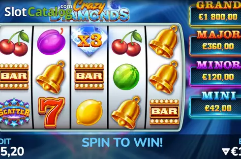 Скрин2. Crazy Diamonds (Indigo Magic) слот