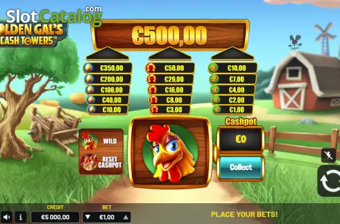 Скрин2. Golden Gals Cash Tower слот