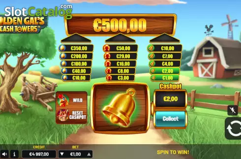 Скрин3. Golden Gals Cash Tower слот