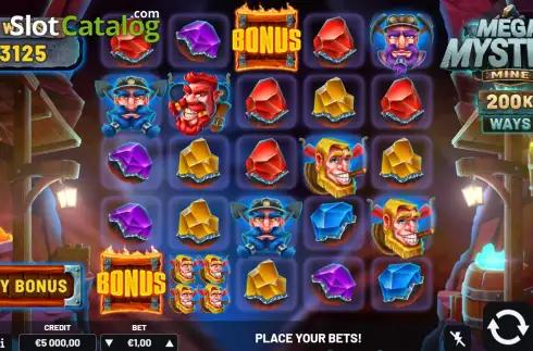 Скрин2. Mega Mystery Mine слот