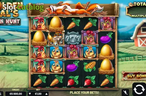 Скрин2. Golden Gals Hen Hunt слот