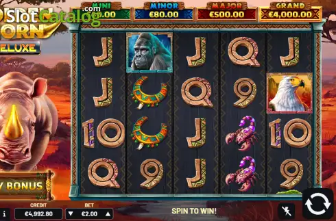 Скрин2. Golden Horn Deluxe слот