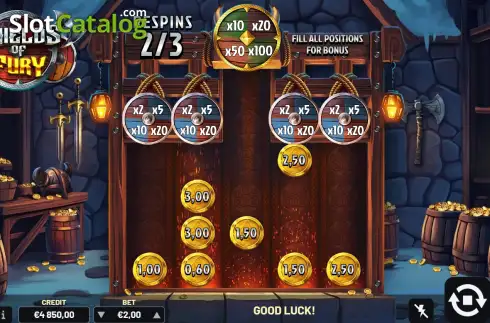 Скрин3. Shields of Fury слот