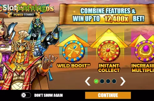 Скрин2. Gods & Pyramids Power Combo слот