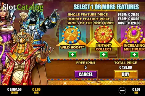 Скрин6. Gods & Pyramids Power Combo слот