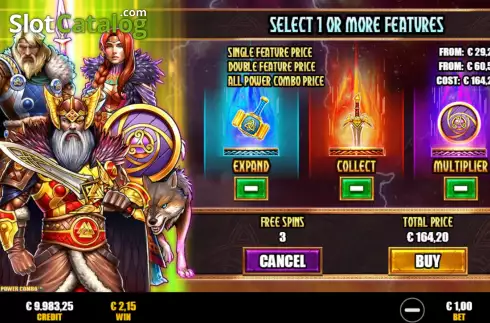 Скрин6. Gates of Asgard Power Combo слот