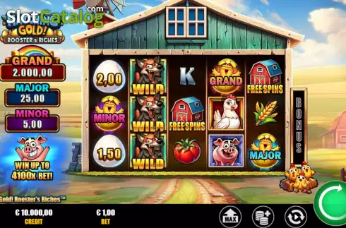 Скрин3. Hatching Gold! Rooster's Riches слот