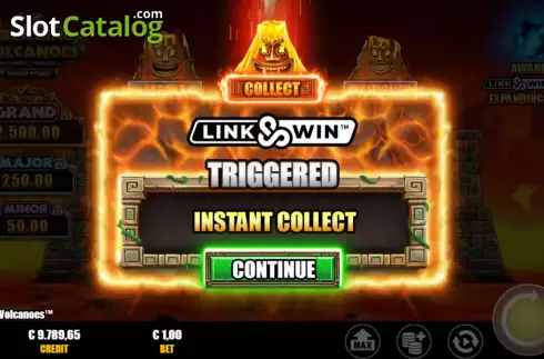 Скрин7. 3 Blazing Volcanoes Power Combo слот