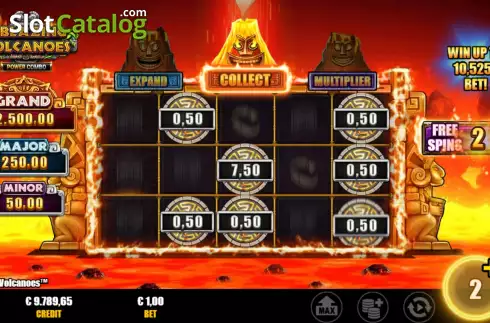 Скрин8. 3 Blazing Volcanoes Power Combo слот