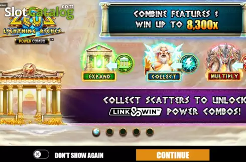 Скрин2. Zeus Lightning Riches Power Combo слот