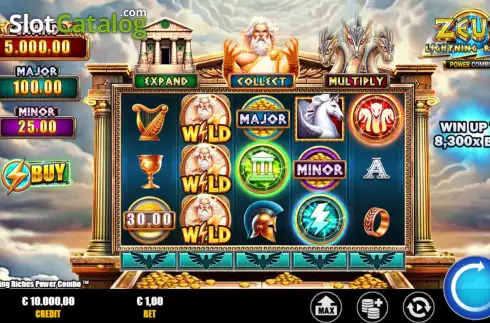 Скрин3. Zeus Lightning Riches Power Combo слот