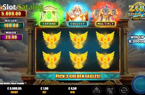 Скрин7. Zeus Lightning Riches Power Combo слот