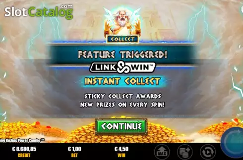 Скрин9. Zeus Lightning Riches Power Combo слот