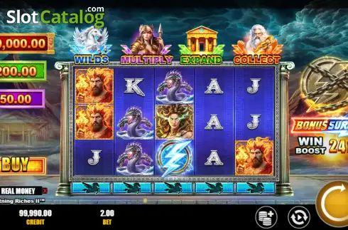 Скрин2. Zeus Lightning Riches 2 слот