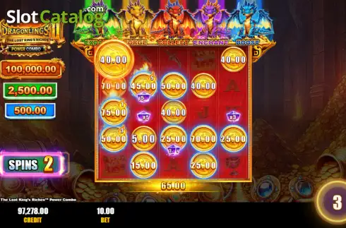 Скрин3. Dragonlings 2: The Lost King's Riches Power Combo слот
