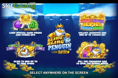 Скрин2. Bling Bling Penguin слот