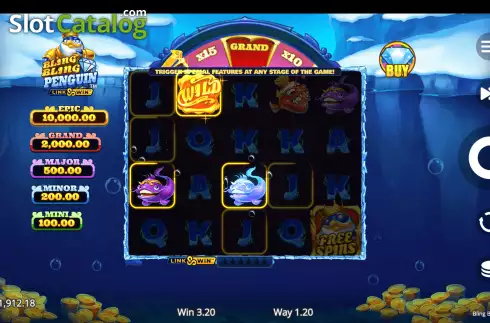 Скрин4. Bling Bling Penguin слот
