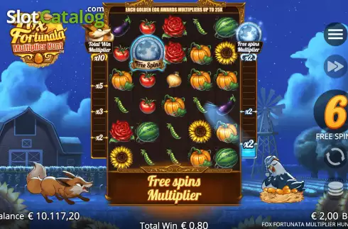 Скрин7. Fox Fortunata: Multiplier Hunt слот