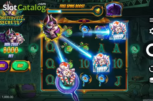 Скрин3. Monsterville Secrets слот