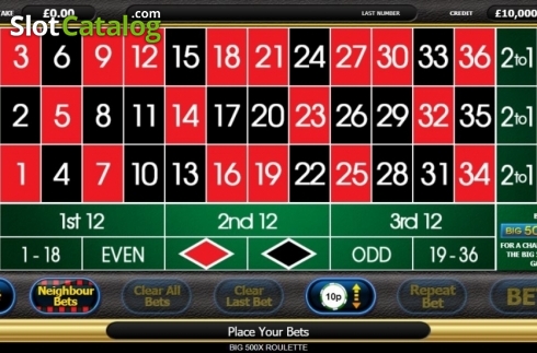 Скрин2. Big 500x Roulette слот
