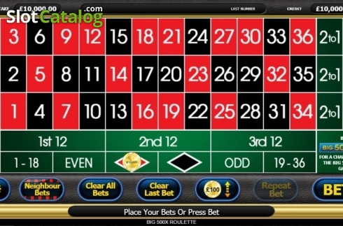 Скрин3. Big 500x Roulette слот
