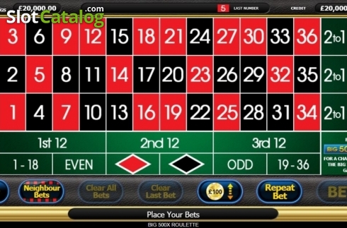 Скрин5. Big 500x Roulette слот