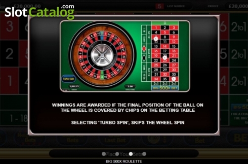Скрин8. Big 500x Roulette слот