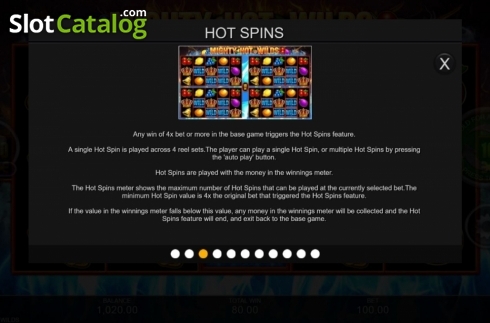 Скрин9. Mighty Hot Wilds слот