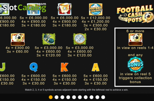 Скрин7. Football Cash Pots слот