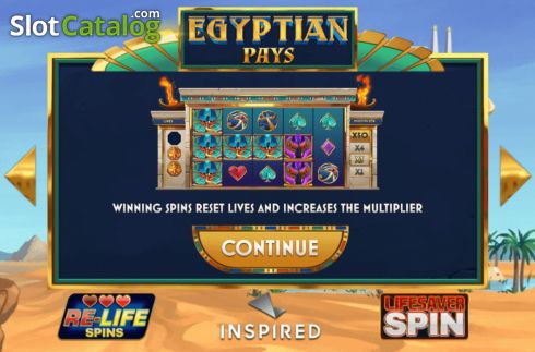 Скрин2. Egyptian Pays слот