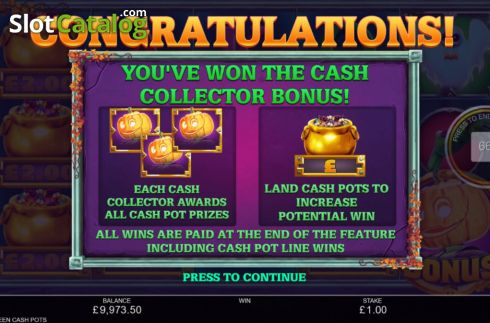 Скрин6. Halloween Cash Pots слот