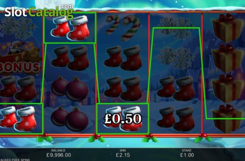 Скрин4. Santa Stacked Free Spins слот