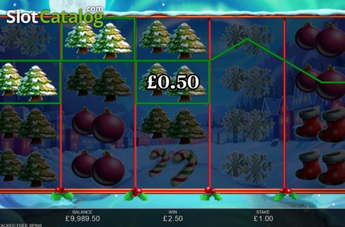 Скрин5. Santa Stacked Free Spins слот