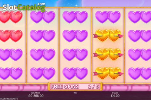 Скрин9. Stacked Valentine Hearts слот
