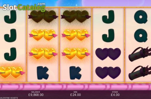 Скрин6. Stacked Valentine Hearts слот