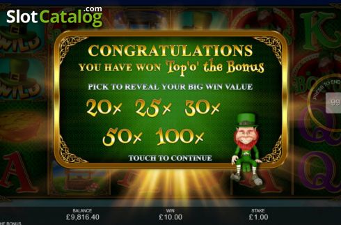 Скрин7. Top O The Bonus слот